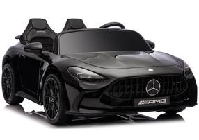 Bērnu elektroauto Lean Cars Mercedes GT63 AMG Lacquered, melna krās.