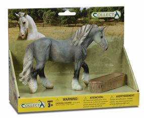 Žaislinė figūrėlė Collecta Horse & Trough 89564, ruda sp./pilka sp.