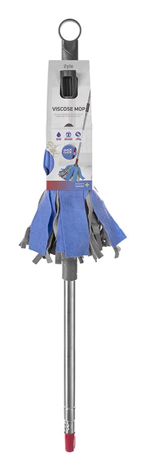 Šķiedraina materiāla lupata Zyle Floor Cleaning Brush ZY326BC, 90 - 160 cm, zila krās./sudraba krās.