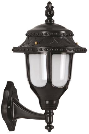 Āra sienas lampa Opviq BAP-68180-BSY-M2, 60W, E27, IP65, melna krās., 30 cm x 35 cm