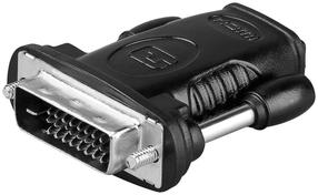 Adapteris MicroConnect HDMI - DVI-D HDM19F24 HDMI female, DVI-D female, juoda sp.