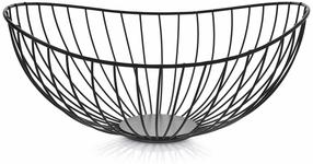 Vaisių ir daržovių krepšelis Ambition Decor, metalas, 21.5 cm x 30 cm, juoda sp.