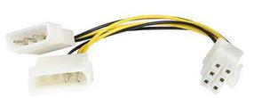 Adapter Gembird Power Adapter 6-pin PCIe 5.25'' x 2, PCI Express 6-pin, must v.