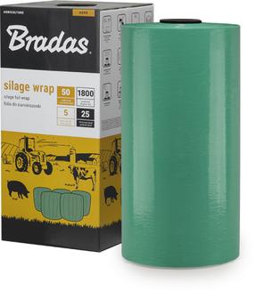 Skābbarības iesaiņošanas folija Bradas AK-WF500X1800GR, zaļa krās., 1800 x 0.5 m
