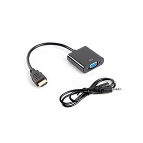 Adapter Lanberg HDMI / VGA + Audio Cable HDMI A male, VGA female, 0.2 m, must v.