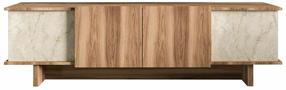 Televizoriaus spintelė Kalune Design Diana, riešuto sp./travertine sp., 33 cm x 180 cm x 50 cm