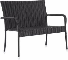 Lauko suoliukas Domoletti, tamsiai ruda, 94 cm x 120 cm x 65 cm