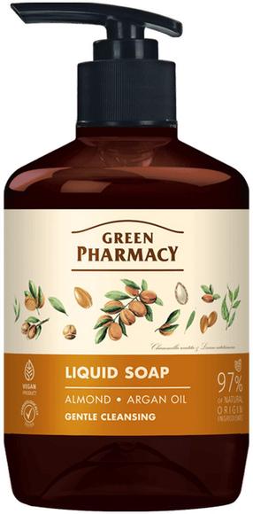 Skystas muilas Green Pharmacy Almond And Argan Oil, 460 ml