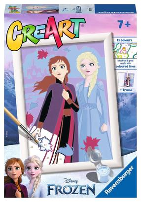 Tapymas pagal skaičius Ravensburger CreArt Sisters Forever, mėlyna sp./violetinė sp.