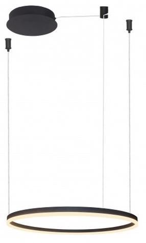 Šviestuvas kabinamas AZzardo Halo AZ4968, LED, 3000 °K, 1 x 47 W, balta sp. / juoda sp., 60 x 60 cm