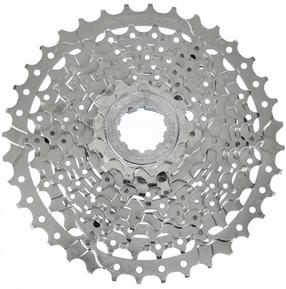 Kassett Shimano Alivio/Deore, teras, hõbe v.