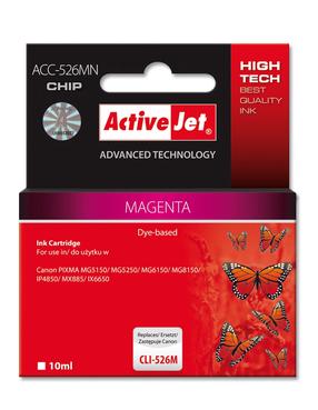 Rašalinio spausdintuvo kasetė ActiveJet Supreme ACC-526M, raudona sp./rožinė sp., 10 ml