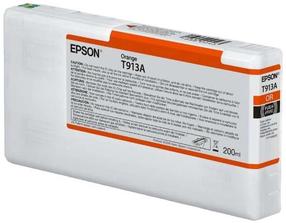 Картридж для струйного принтера Epson T913A, oранжевый цв., 200 мл