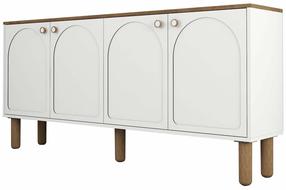 Konsolinis staliukas Kalune Design Bohem 848, balta sp., 35 cm x 180 cm x 84 cm