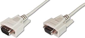 Kabelis Assmann AK-610203-100-E DSUB 9-pin, DSUB 9-pin, 10 m, šviesiai ruda sp.