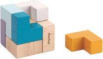 Lavinimo žaislas Plan Toys Mini Puzzle, įvairių spalvų, 9 vnt.
