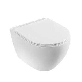 Pakabinamojo unitazo komplektas įleistinis potinkinis Vento Hugge 5in1, 16.5 cm x 50 cm
