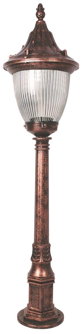 Pastatomas lauko šviestuvas Opviq BSU-68186-BKR-M2-B, 60W, E27, IP65, bronzos sp./ruda sp., 26 cm x 105 cm