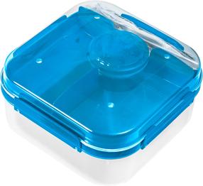 Pārtikas trauks Branq Lido, 1.6 l, 18.5 cm x 18.5 cm, zila krās./balta krās.