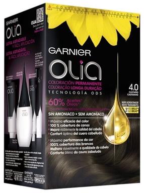 Kраска для волос Garnier Olia Midnight, каштан цв., 4.0, 60 мл