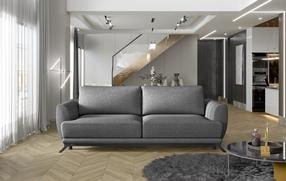 Sofa Megis Sawana 05, tamsiai pilka sp., 95 x 250 cm x 90 cm