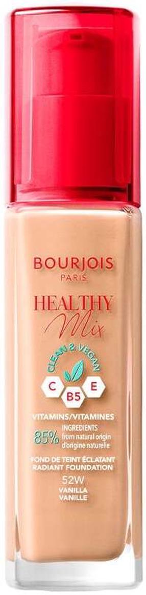 Šķidrā grima bāze Bourjois Paris Healthy Mix, 52w vanilla, 30 ml