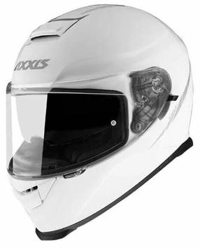 Mootorratta kiiver Axxis Eagle SV Solid A0, S (55-56 cm), valge v.