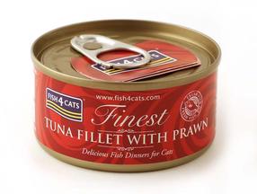 Kārumi kaķiem Fish4Cats Finest, tunzivis/garneles, 0.07 kg