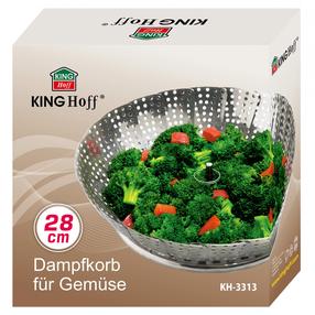 Garų sietelis King Hoff KH 3313, 28 cm, sidabro sp.