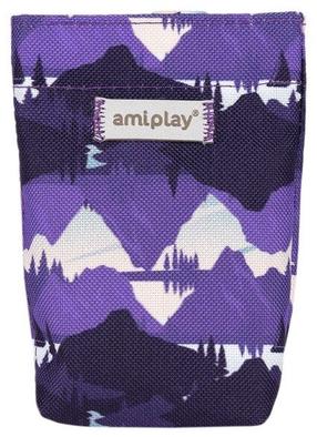 Maišelių šunų ekskrementams dėklas Amiplay, 6 cm x 2 cm violetinė sp.