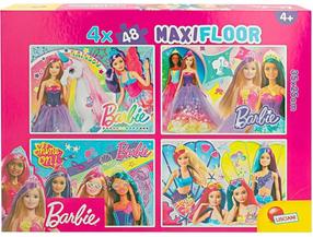 Dėlionė 4in1 Lisciani Barbie, 35 cm x 25 cm, 192 vnt.