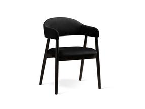 Kėdžių rinkinys Cosmopolitan Design Adra Velvet, matinė, juoda sp./riešuto sp., 59 cm x 56 cm x 77 cm, 2 vnt.