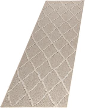Ковровая дорожка Patara Boho, бежевый цв., 250 см x 80 см