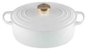 Emalēts čuguna katls Le Creuset, Ø24 cm, 4.1 l, balta krās.