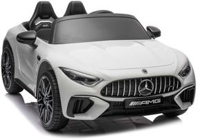 Детский электромобиль Lean Cars Mercedes AMG-SL63, белый цв.