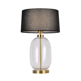 Galda stāvlampas Light Prestige Amur, E27, 60W, melna krās./zelta krās.