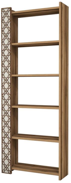 Pastatoma lentyna Kalune Design City 845HCT3609, kreminė sp./riešuto sp., 170 cm x 64.6 cm x 24.2 cm