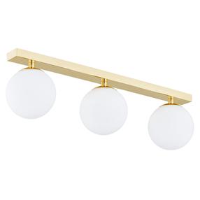 Lampa griesti Argon Flavio 1414, E14, 3 x 7 W, balta krās. / zelta krās.