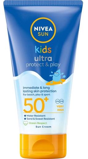 Лосьон для ухода за загаром Nivea Kids Ultra Protect & Play SPF50+, 150 мл