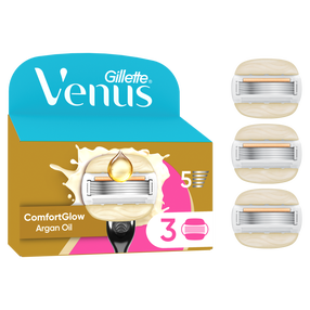 Skuvekļa Maināmas Asmeņu Kasetnes Gillette Venus ComfortGlow Argan Oil, 3 gab