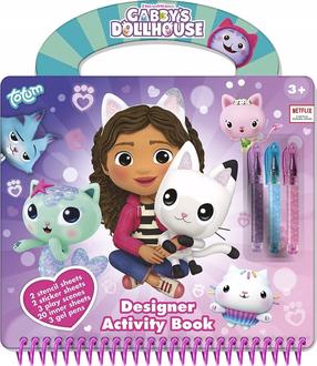 Radošā grāmata Spin Master Gabbys Dollhouse Designer, daudzkrāsaina