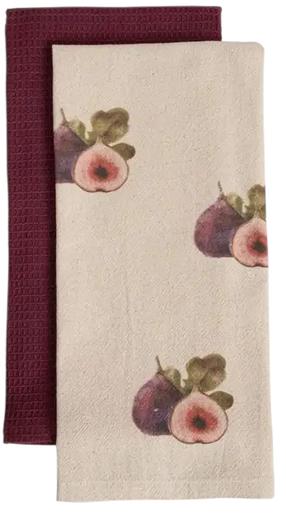 Virtuves dvieļu komplekts Homla Ambra 001207, brūna krās./brūngans krās., 65 cm x 45 cm, 2 gab.