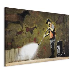 Reprodukcija Artgeist Cave Painting by Banksy HK4187-DKX, 90 cm x 60 cm
