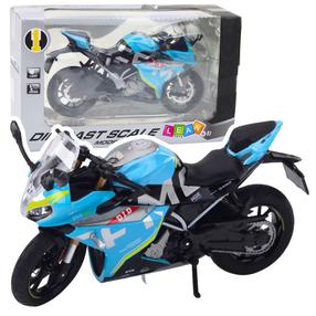  Mängumootorratas Lean Toys Model Replica Sport, 1:12, sinine v.