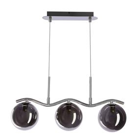 Šviestuvas kabinamas Candellux Lighting Lumos, G9, 3 x 20 W, grafito sp. / juoda sp., 14 x 14 cm