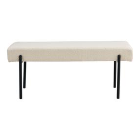 Prieškambario suoliukas House Nordic Swindon, balta sp., 100 cm x 36 cm x 42.5 cm