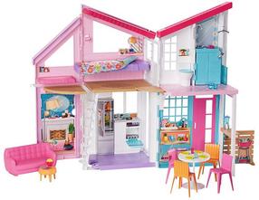 Кукольный домик Mattel Barbie Malibu House FXG57, многоцветный