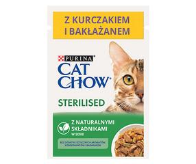 Šlapias kačių maistas Purina Cat Chow Sterilised, vištiena, 0.085 kg
