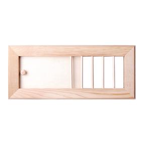 Вентиляционная решетка для бани Flammifera, сосна, 35 см x 15 см x 1.5 см