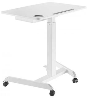Sülearvutilaud reguleeritava kõrgusega Maclean Adjustable MC-903W, 80 cm x 56 cm, 75.6 - 112.6 cm, valge v.